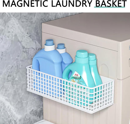 Magnetic Shelf Fridge Basket Bin for Whiteboard Washer Dryer Locker Cabinet