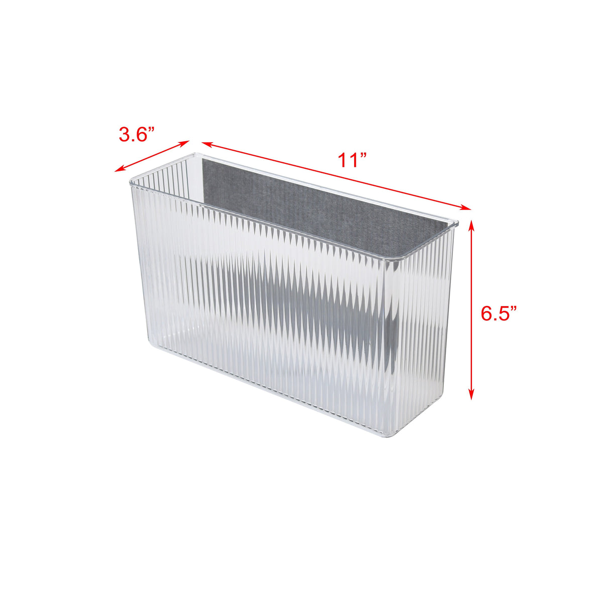 Magnetic Laundry Organizer Bin for Washers and Dryers, Clear